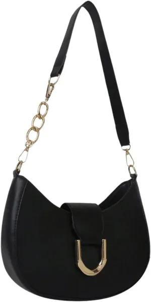 SweatyRocks Women's PU Leather Top Handle Shoulder Handbags Solid Small Clutch Purses