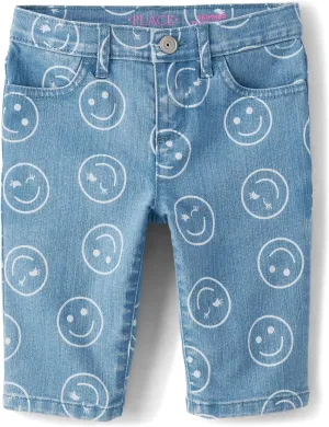 The Children's Place Girls' Denim Skimmer Shorts