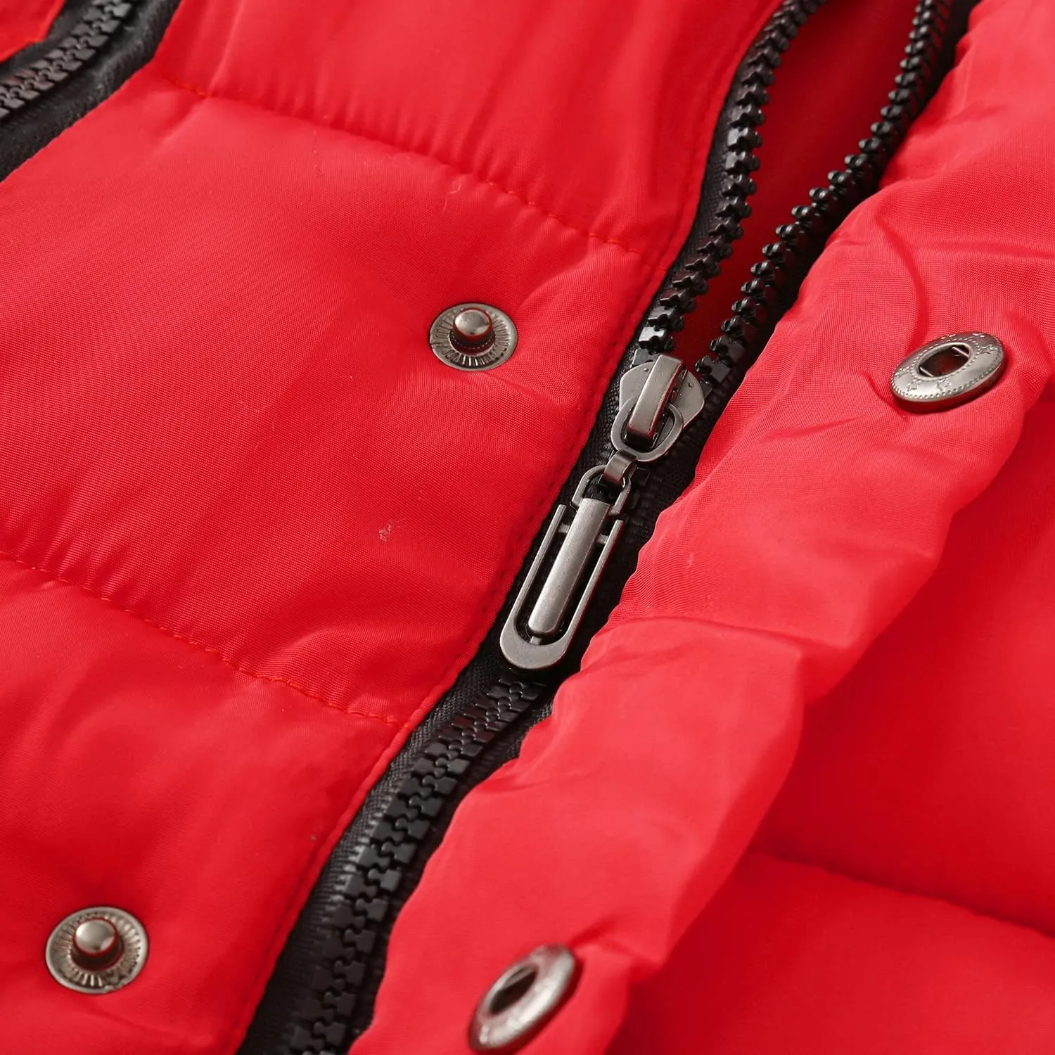 Toddler Coat with Thicken Fur Collar & Hoodie - Warm Winter Puffer Jacket