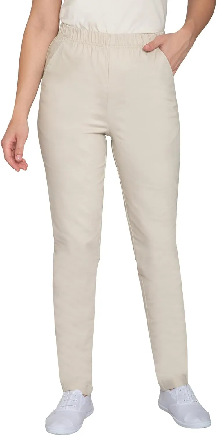 Turtle Bay New York Women's Casual Relaxed Fit Elastic Waist Pull On Denim Jeans