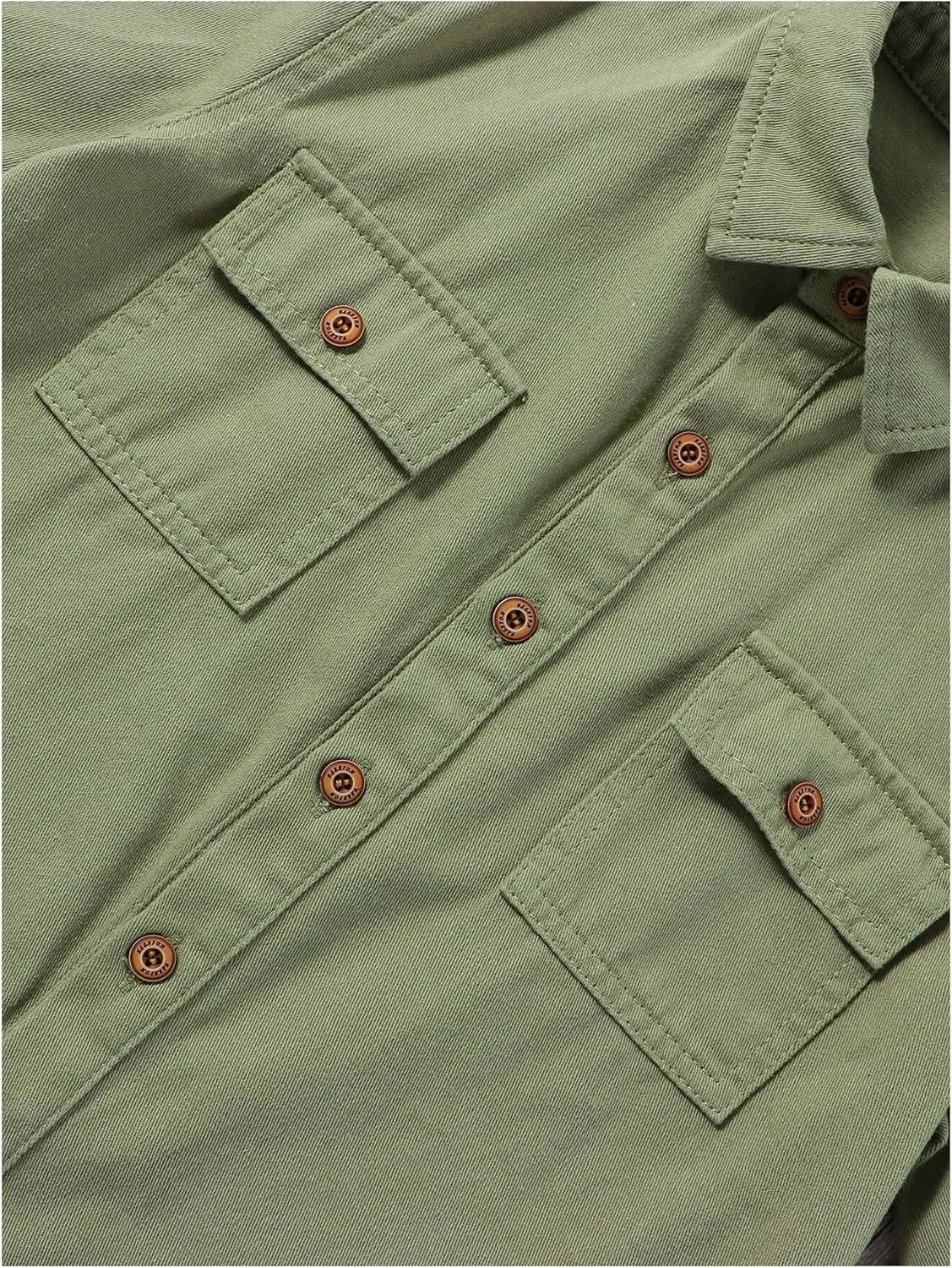 Verdusa Boy's Long Sleeve Button Down Denim Shirts Jean Top with Pockets