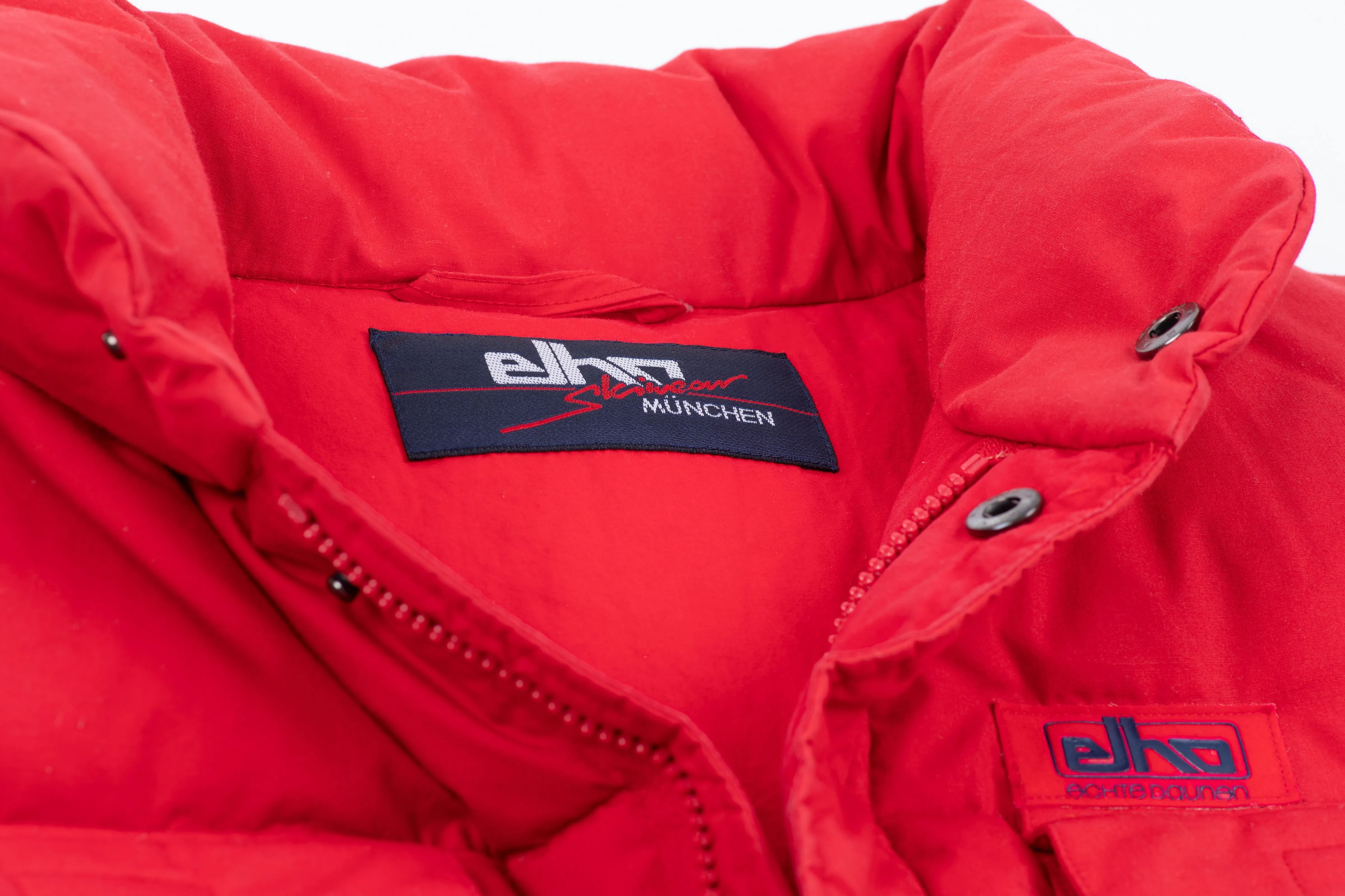 Vintage Elho Skiwear Down Puffer Red Men's Vest, SIZE XL