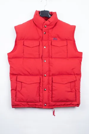 Vintage Elho Skiwear Down Puffer Red Men's Vest, SIZE XL