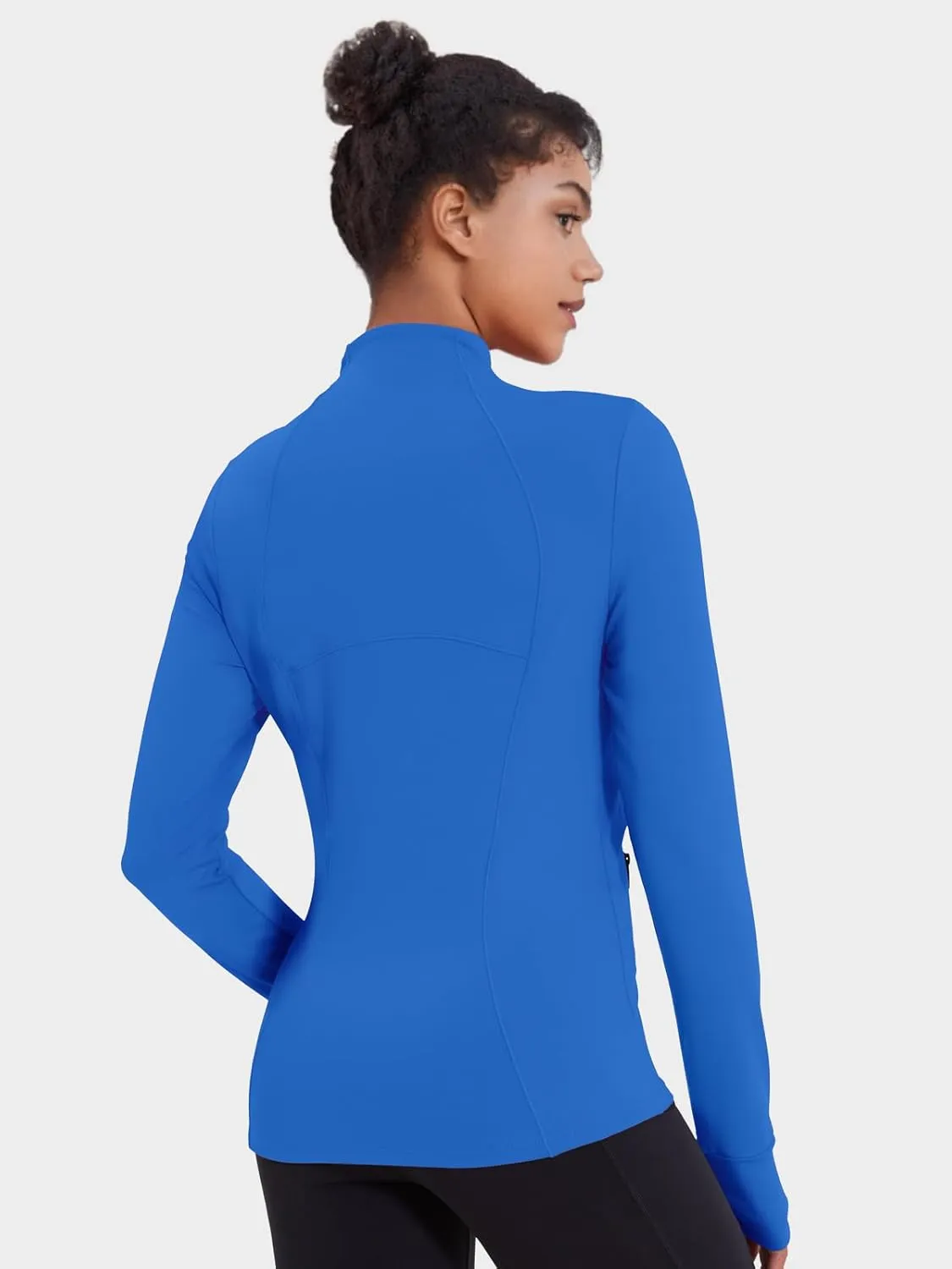 VUTRU Women's Workout Jacket Zip Up Athletic Lightweight Running Yoga Jacket with Pockets