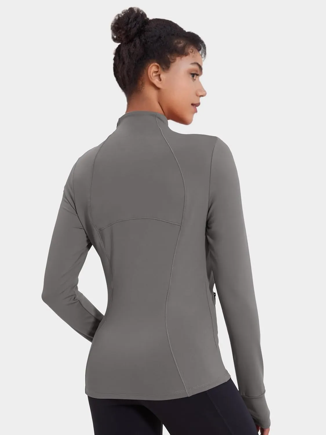 VUTRU Women's Workout Jacket Zip Up Athletic Lightweight Running Yoga Jacket with Pockets