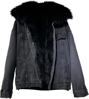 Winter Coats for Women Thickened Jean Jackets Warm Wool Outwear Parka Shacket Sherpa Fleece Lined Denim Jacket Pockets