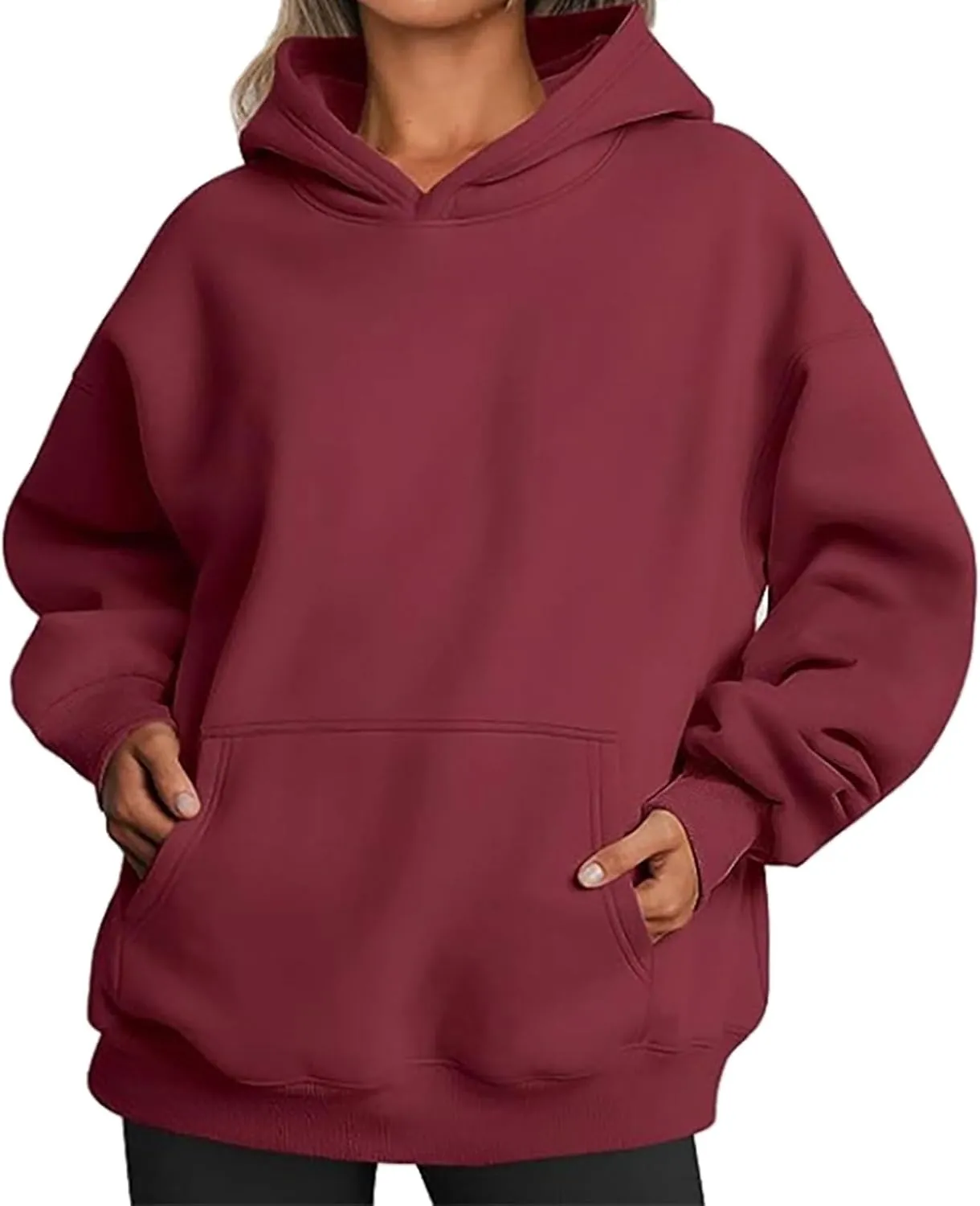 Women Long Sleeve Sweatshirt Oversized Hooded Sweatshirt Pullover with Pocket Hooded for Women