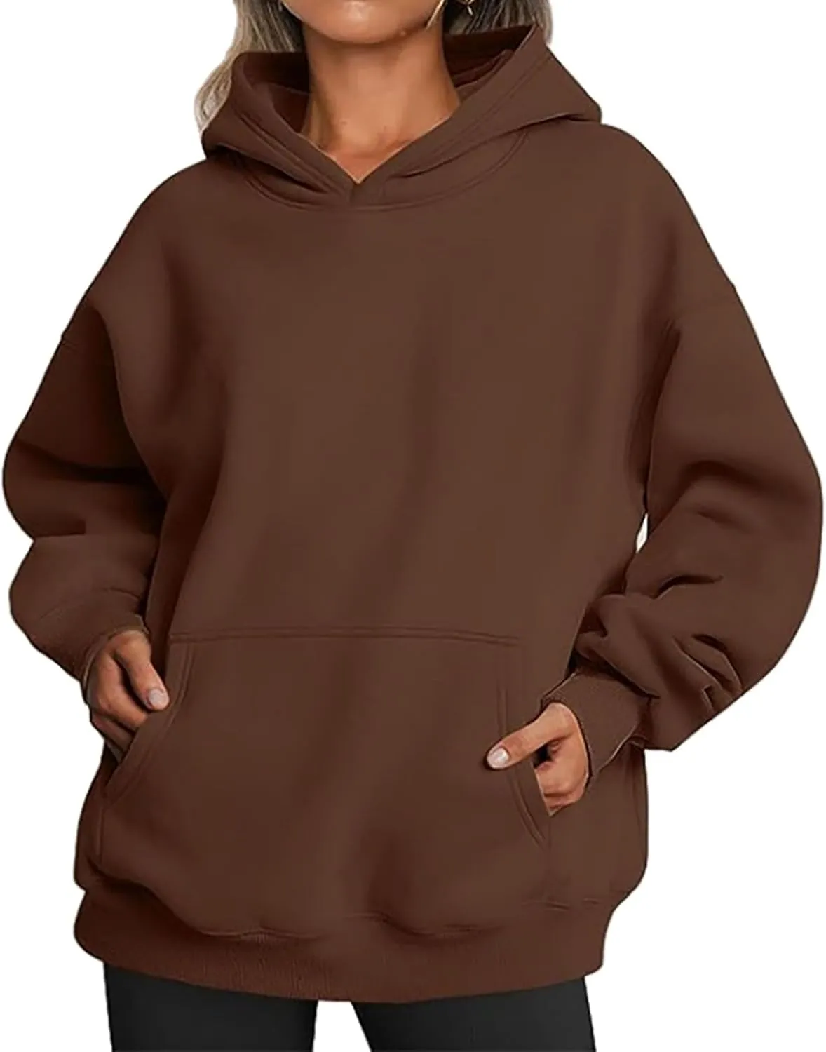 Women Long Sleeve Sweatshirt Oversized Hooded Sweatshirt Pullover with Pocket Hooded for Women