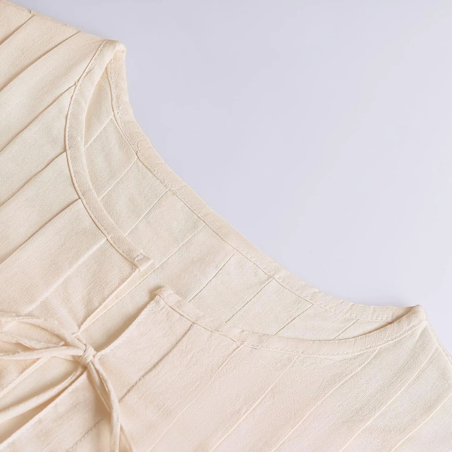 Women Summer Linen Tank Tops Coquette Bow Tie Front Top Shirt Vest Babydoll Ruffle Tops Cute Shirts Aesthetic Clothes