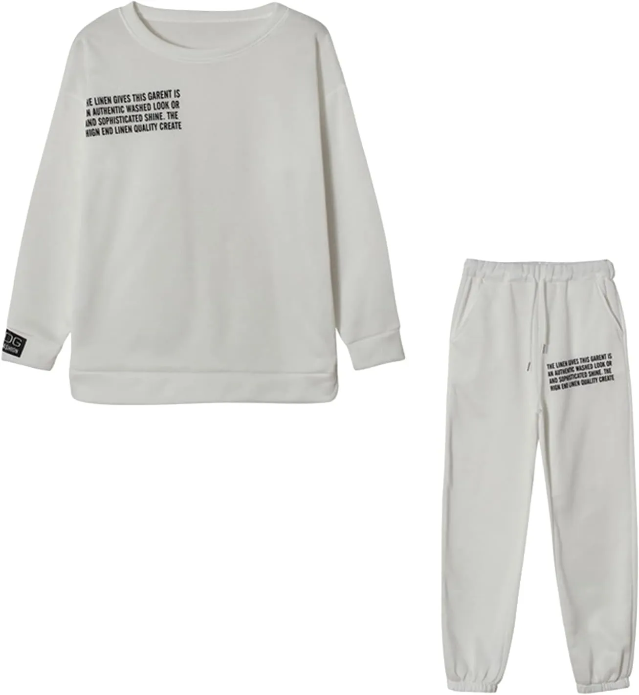Womens 2 Piece Outfits Hoodie Sweatsuit Sets Oversized Sweatshirt Baggy Fall Fashion Sweatpants with Pockets