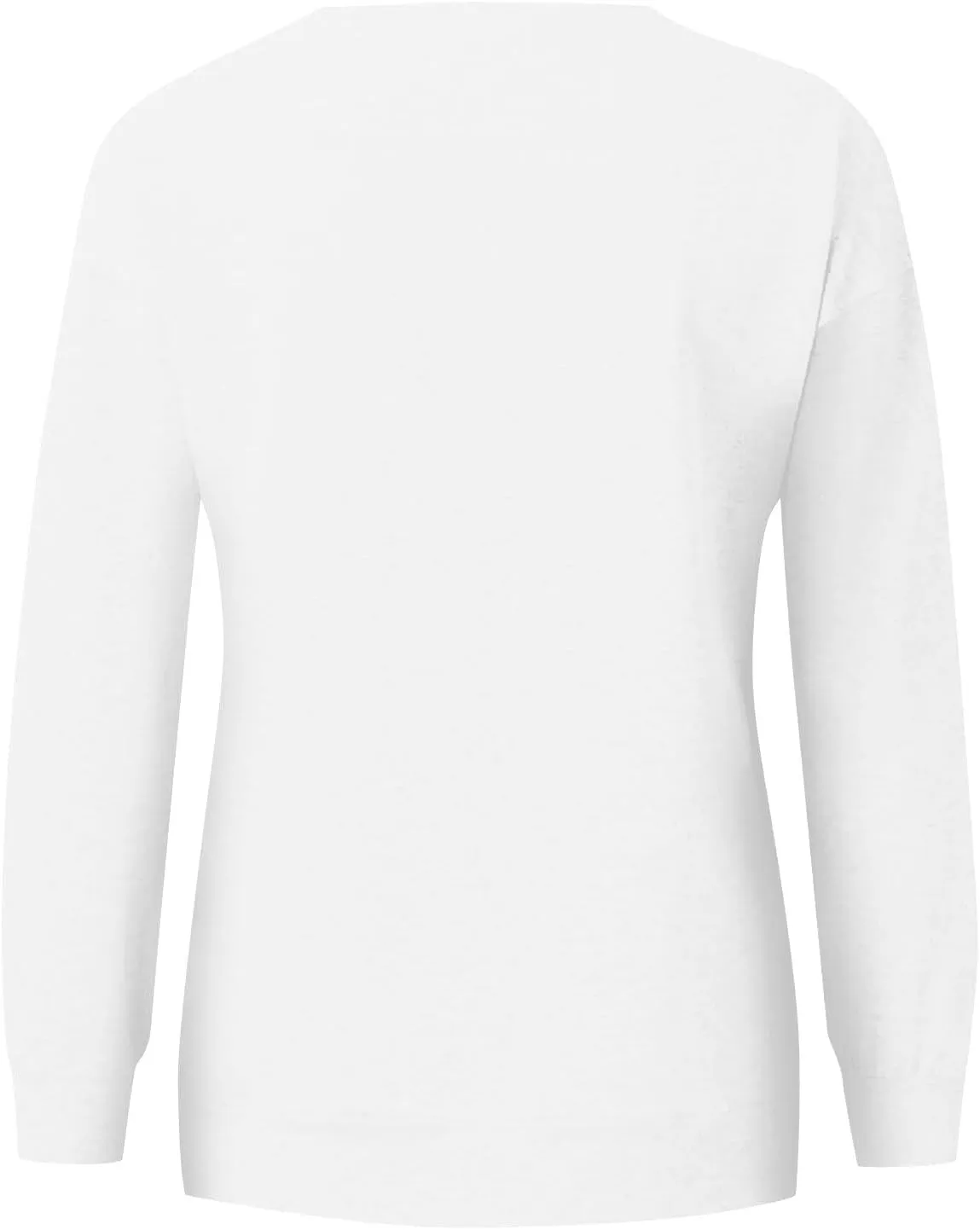 Womens Crewneck Sweatshirt Fleece Long Sleeve Cute Sweatshirts No Hooded Y2k Plain Trendy Hoodies with Pockets