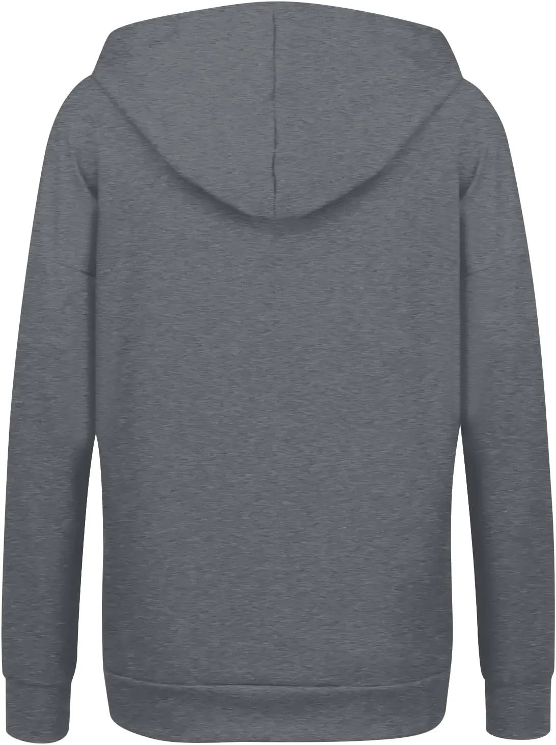 Womens Full Zip Hoodie Y2K Drop Shoulder Fleece Oversized Sweatshirt Baggy Lightweight Comfy Hooded Jackets w/Pockets