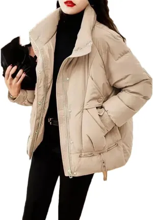 Women's Overcoat Parka Down Cotton-Padded Jacket Outerwear Thickened Keep Warm Ladies' Coat Top