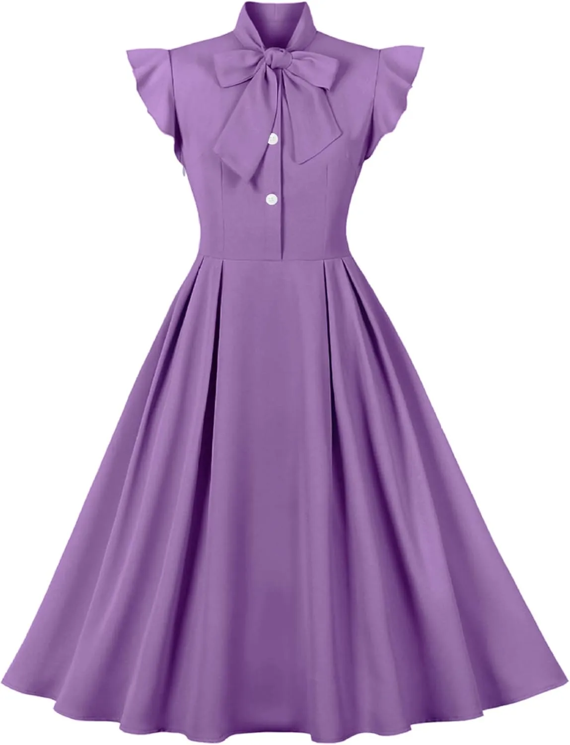 Women's Sleeveless Lapel Dress Vacation Slim Fit Midi Dress Solid Color Summer Sundress