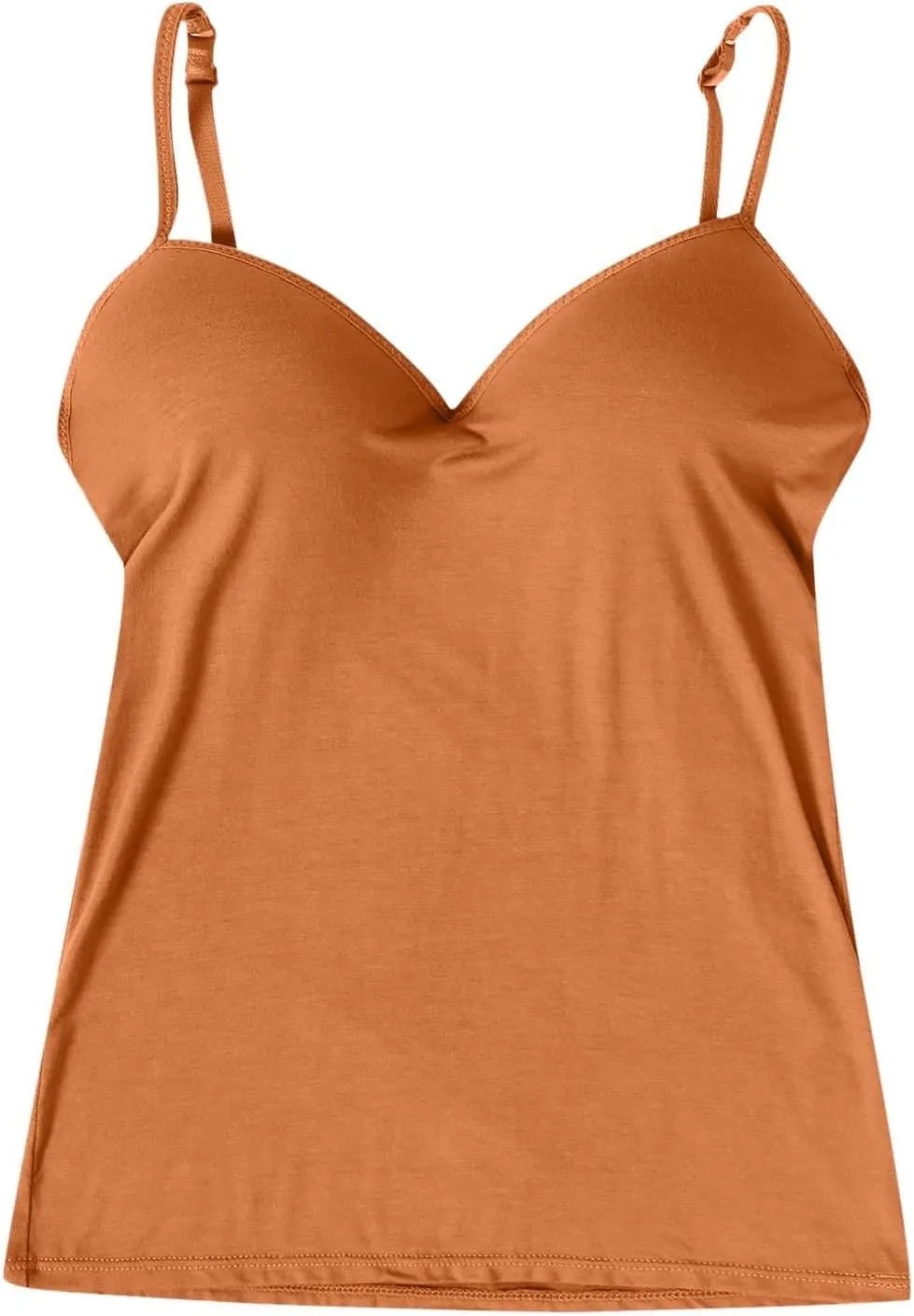 Womens Tank Tops with Built in Bra Adjustable Spaghetti Strap Camisole Shelf Bra Cotton 2025 Summer Clothes