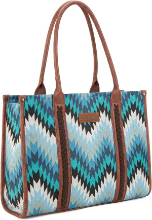 Wrangler Aztec Tote Bag for Women Western Top Handle Handbags and Purses