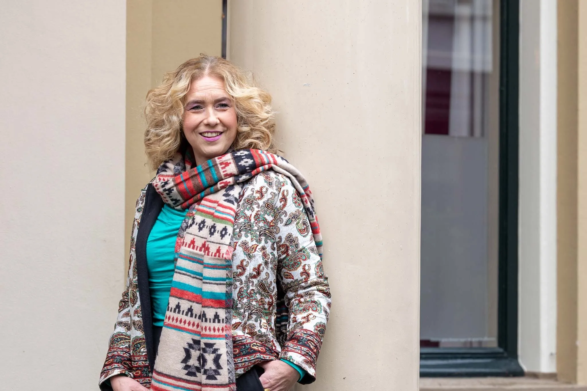 Zijden jacket- gevoerd jasje met fleece - Himalaya