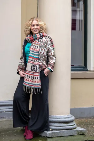 Zijden jacket- gevoerd jasje met fleece - Himalaya