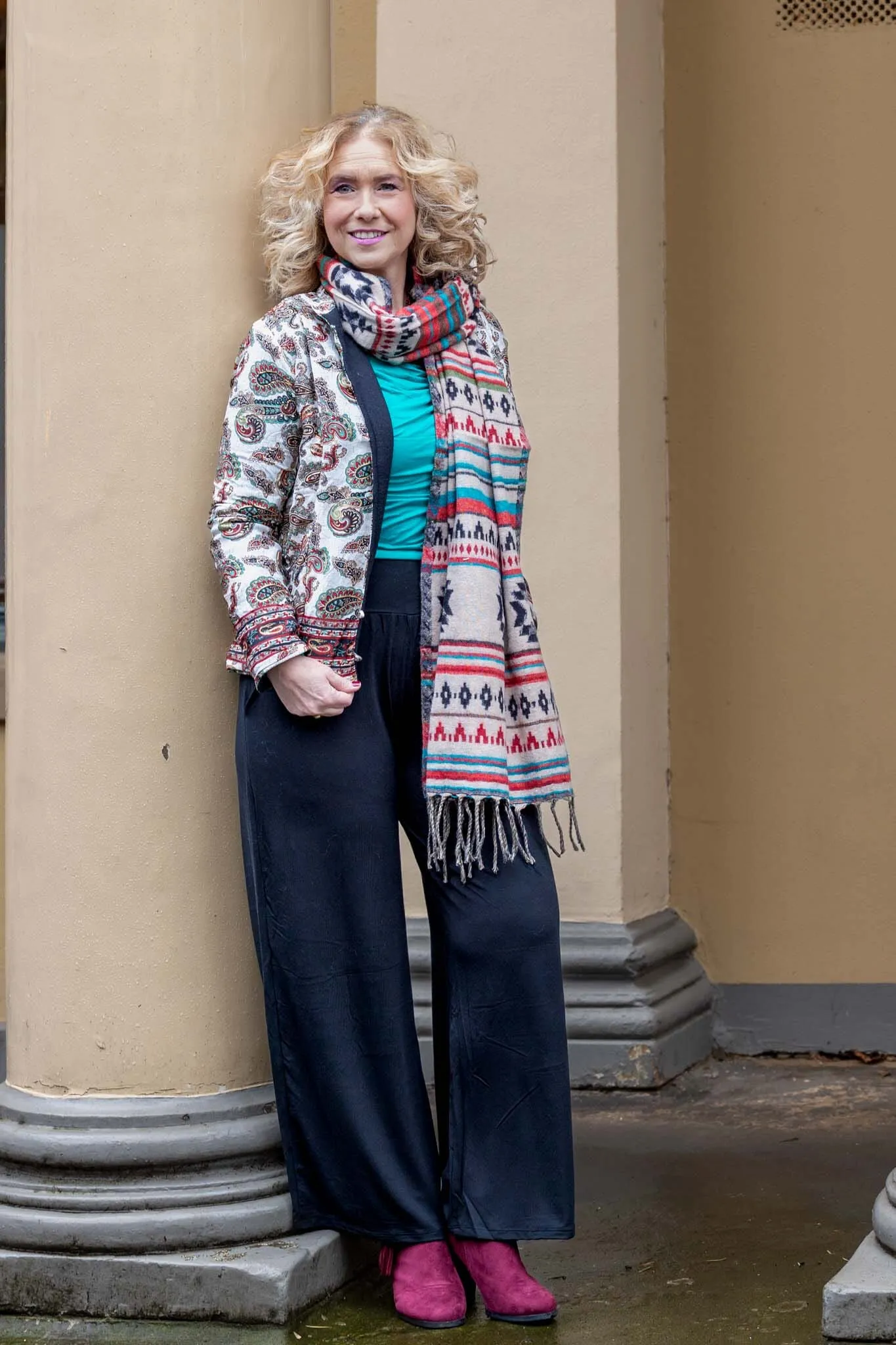 Zijden jacket- gevoerd jasje met fleece - Himalaya