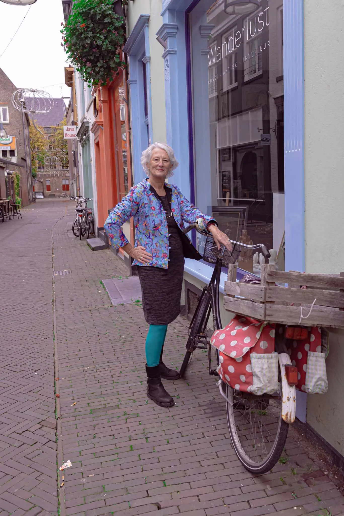 Zijden jacket- gevoerd jasje met fleece - vogels