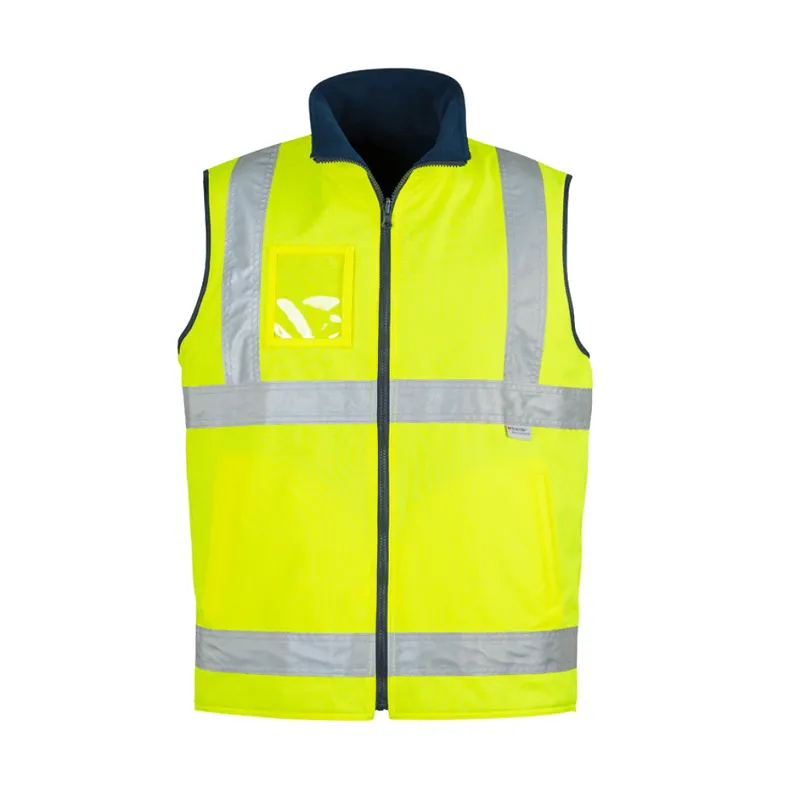 ZV358 Syzmik Mens Hi Vis Lightweight Fleece Lined Vest