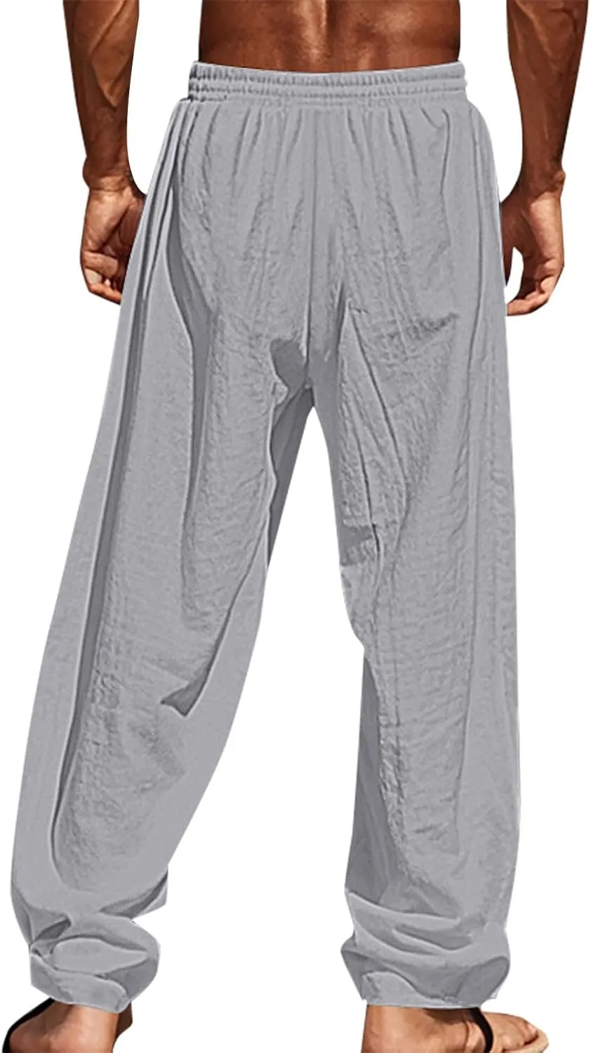 ZYXTIM Holiday Casual Trousers for Men Funny Pattern Hawaiian Sport Yoga Pant Fashion Lounge Summer Beach Bottoms with Pocket