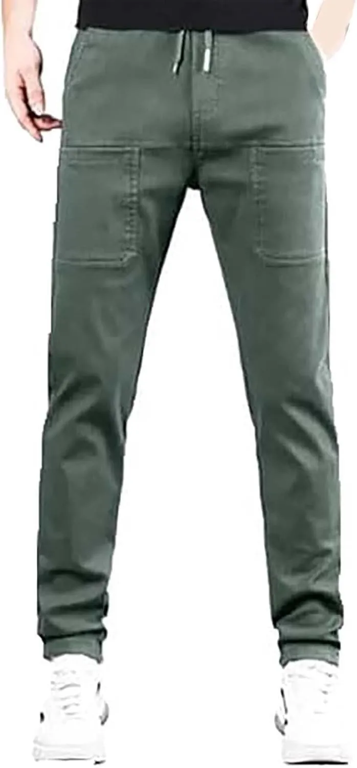 ZYXTIM Men's Ice Silk Jogging Bottoms Oversize Elastic Waist Quick Dry Workout Sweatpants Training Running Casual Lounge Pant