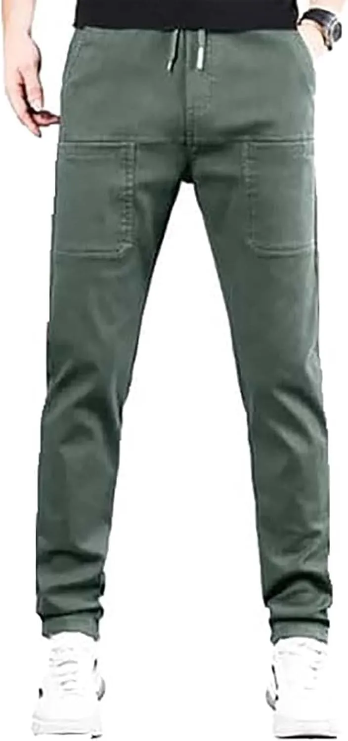 ZYXTIM Men's Ice Silk Jogging Bottoms Oversize Elastic Waist Quick Dry Workout Sweatpants Training Running Casual Lounge Pant